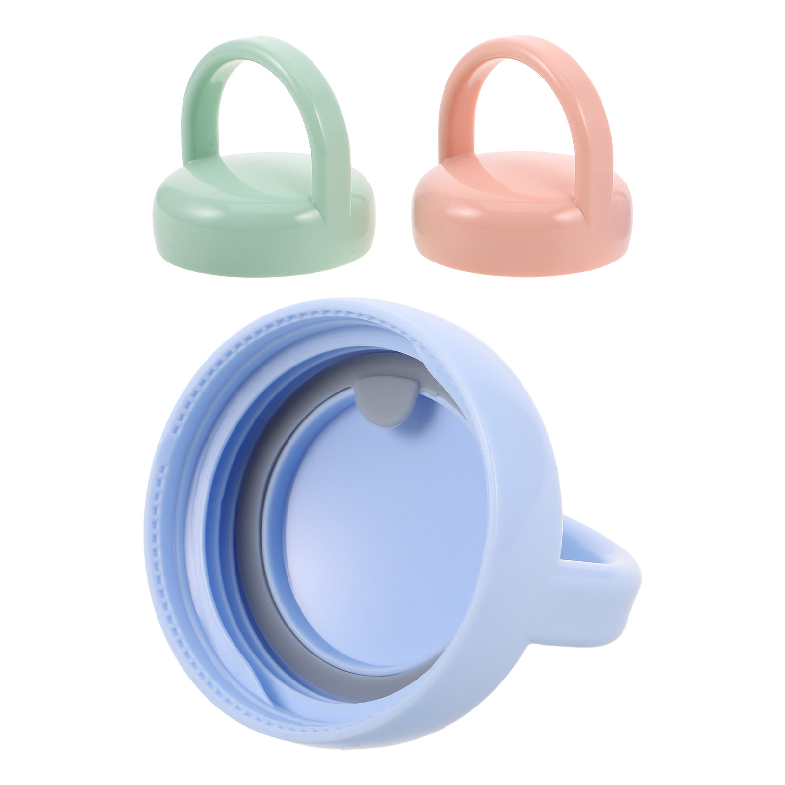 Food Storage Baby - 3개입 아기 젖병 뚜껑, 인체공학적 디자인의