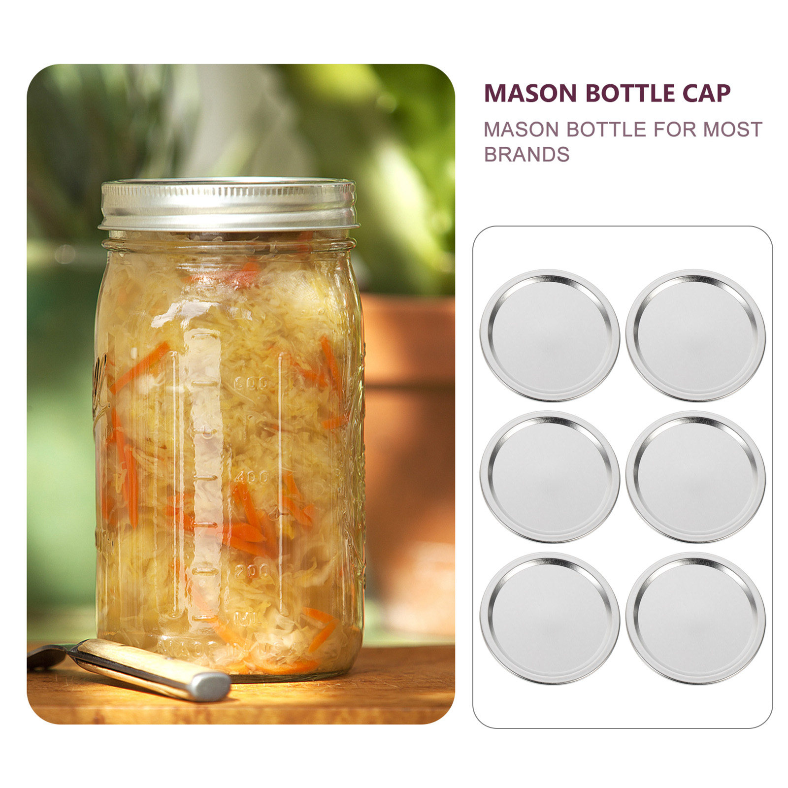 Food Storage With Lids - 20개입 금속 뚜껑 세트, 밀폐력이 뛰어나고