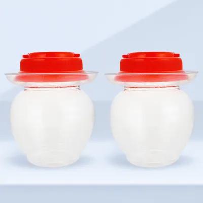 Food Storage Jars Airtight - 2개 세트, 플라스틱 밀폐 용기, 가정용,