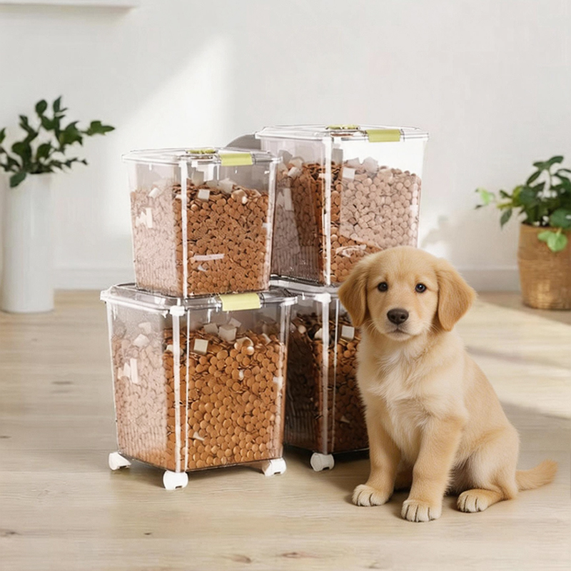 Food Storage Freeze Dried - 반려동물 사료 보관 버킷 밀폐 건사료