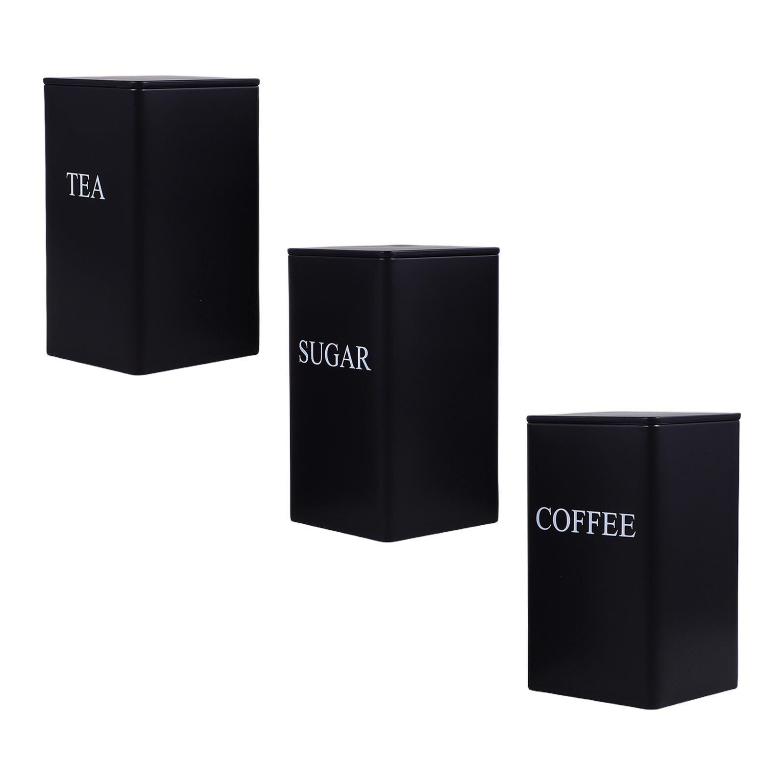 Food Storage Jars Airtight - 3개 세트 주방용 보관 용기, 금속