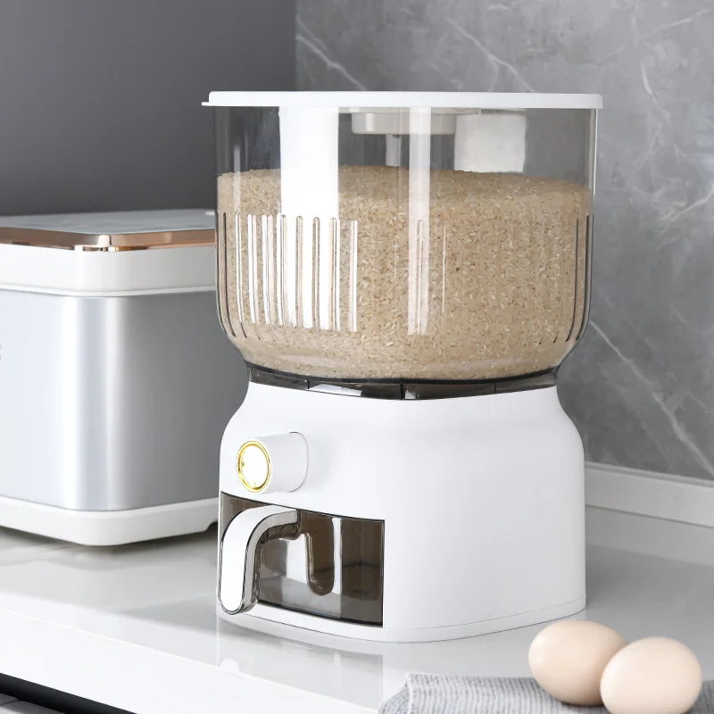 Food Storage Acrylic Containers - 10KG 주방 쌀통 보관함 시리얼 디스펜서