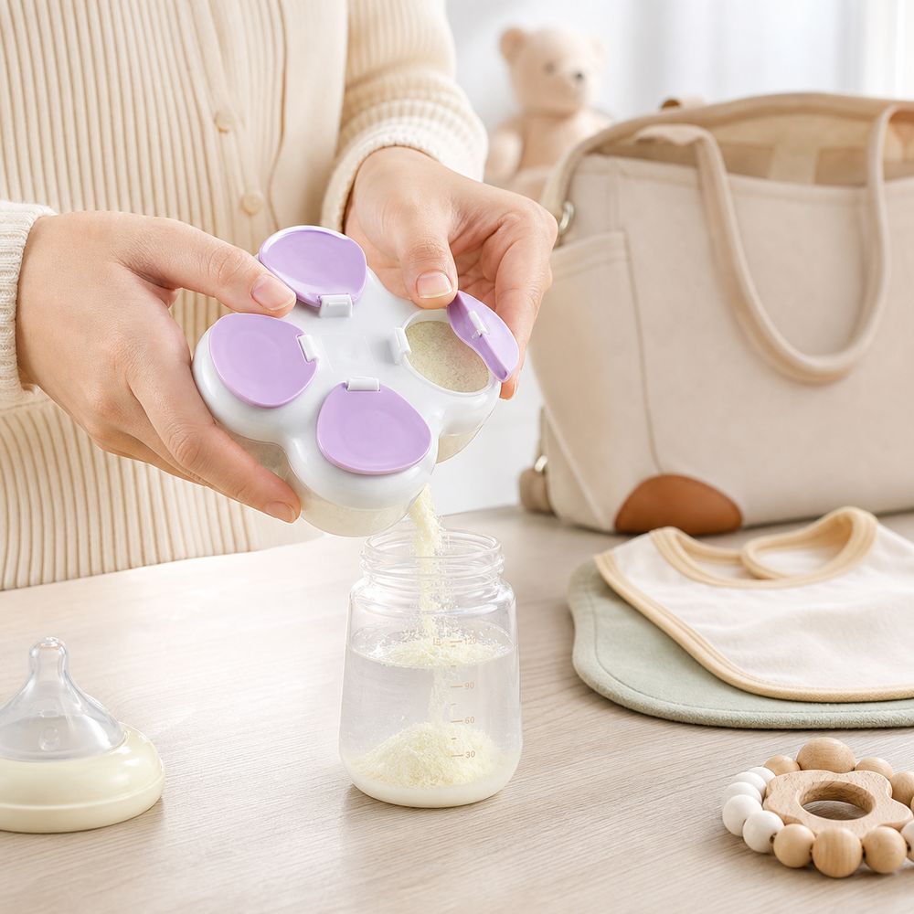 Food Storage Baby - 분할형 분유 디스펜서 720ml 4칸 분유통