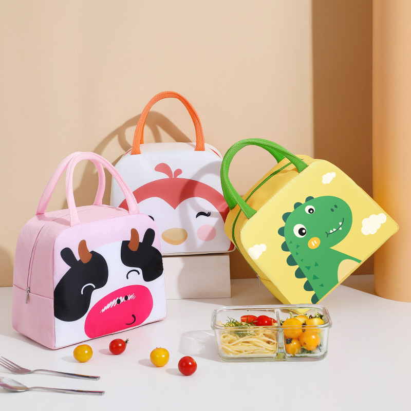 Food Storage Roll Bags - 어린이용 귀여운 만화 도시락 가방, 알루미늄