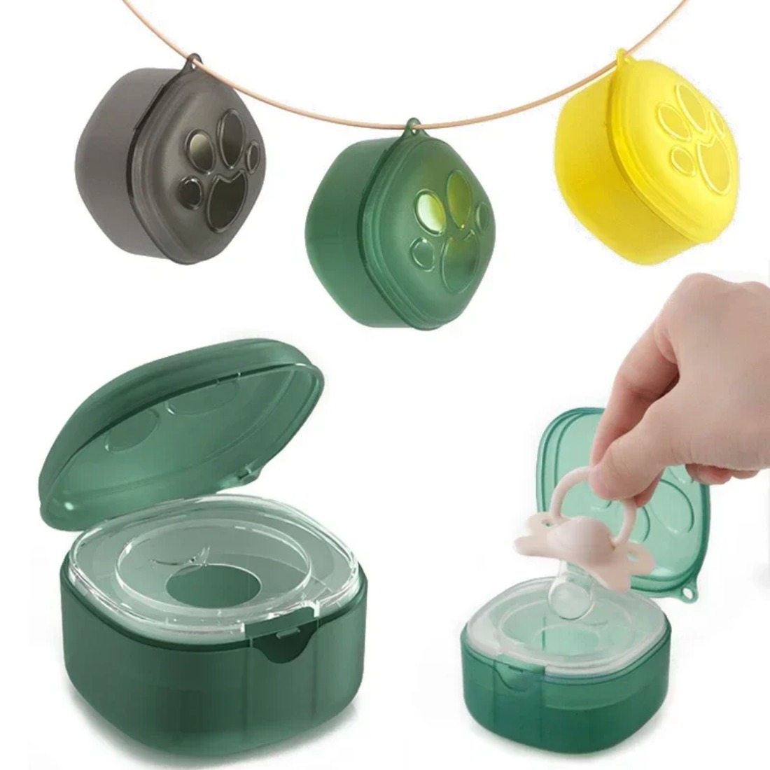 Food Storage Baby - 식품 등급 실리콘 젖꼭지 상자 아기