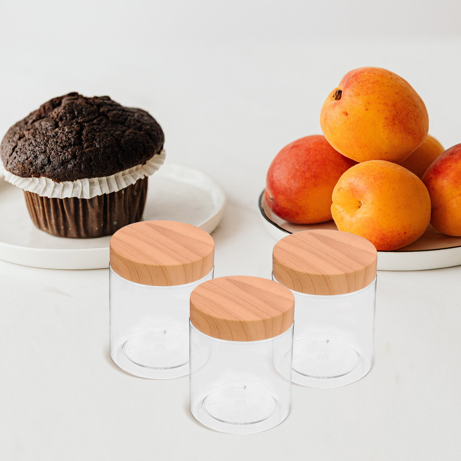 Food Storage Jars Airtight - 6개 세트 주방용 밀폐 용기, 투명