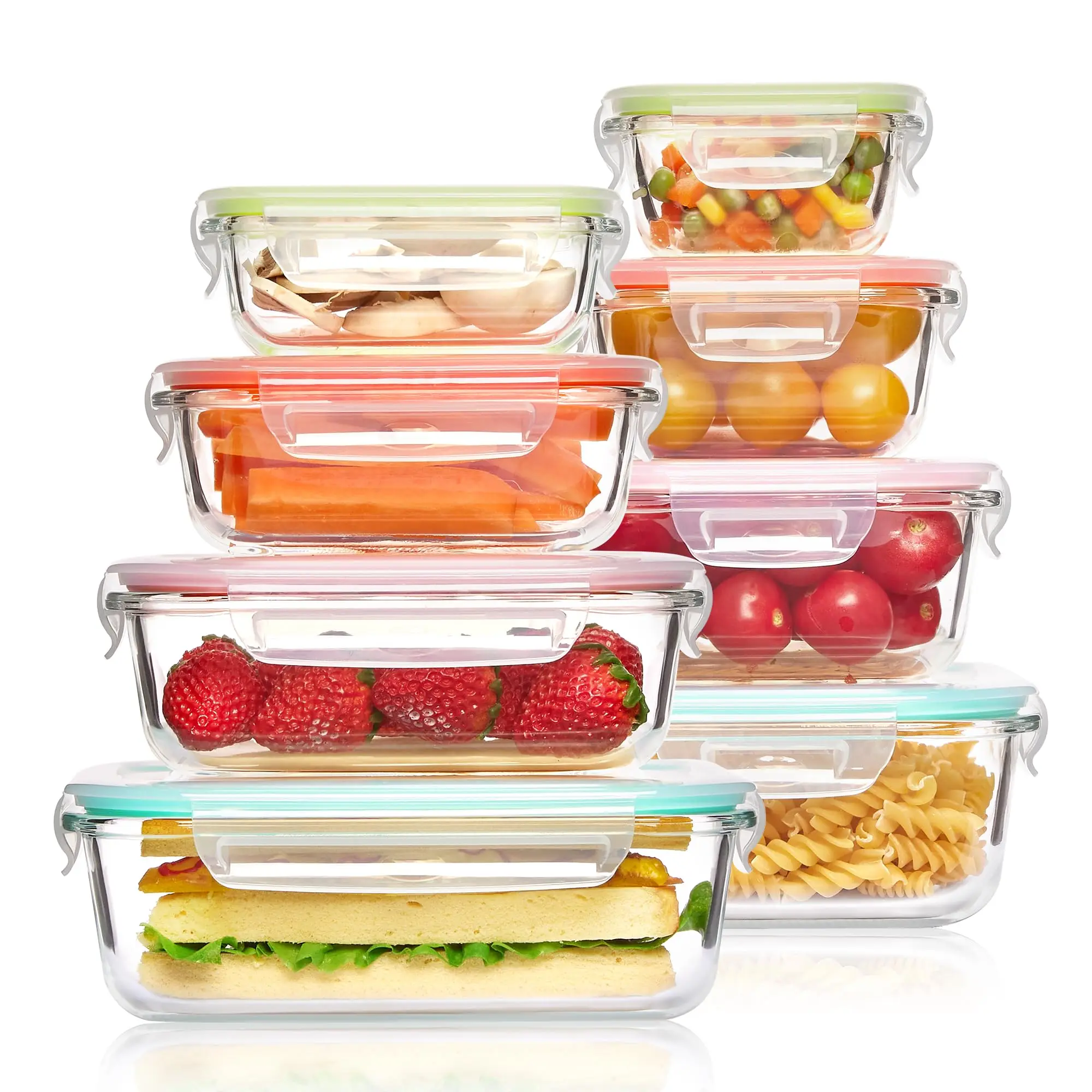 Food Storage Glass Jar - 유리 도시락 식품 보관 용기, 식사