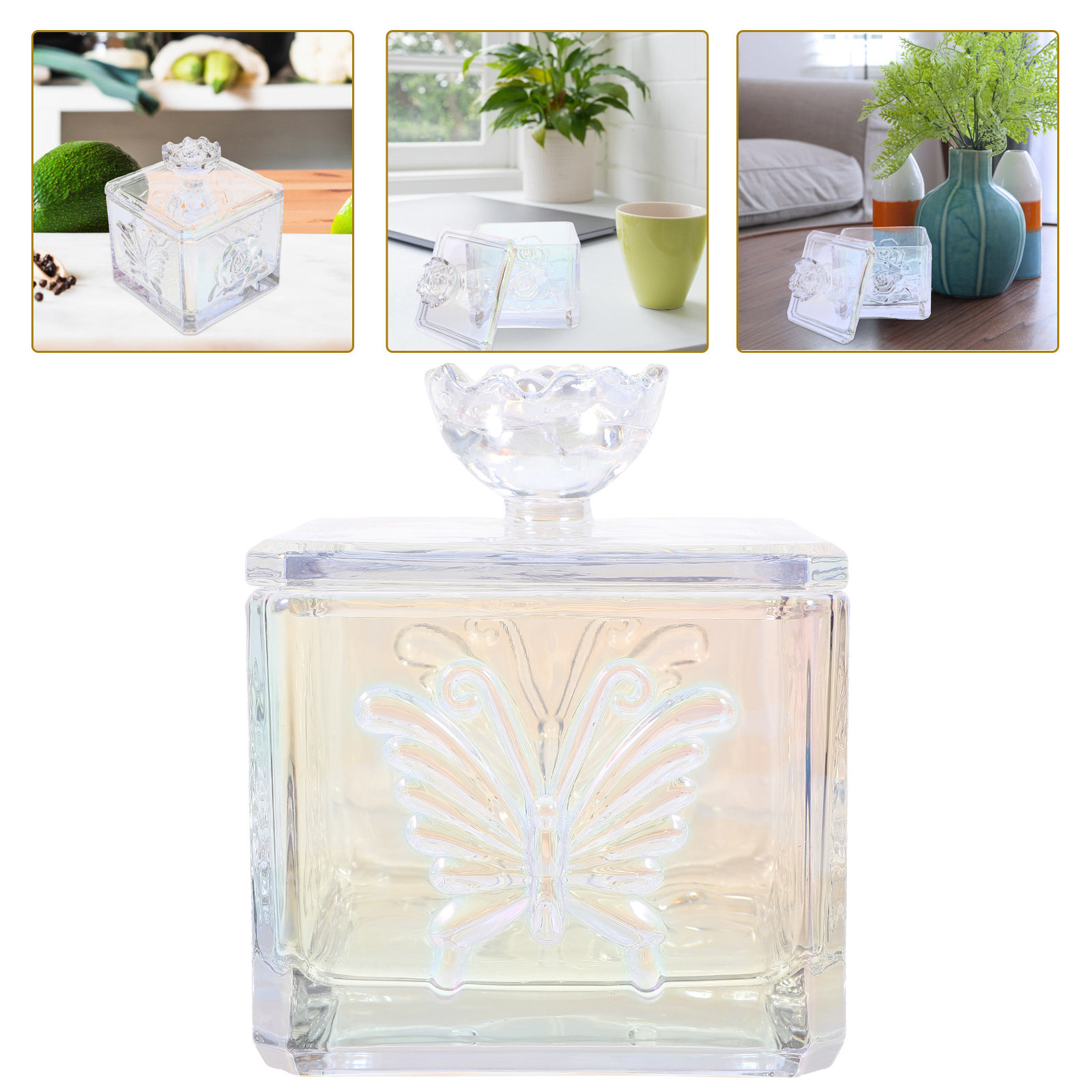 Food Storage Glass Containers Large - 유리 식품 저장 용기, 밀폐 뚜껑