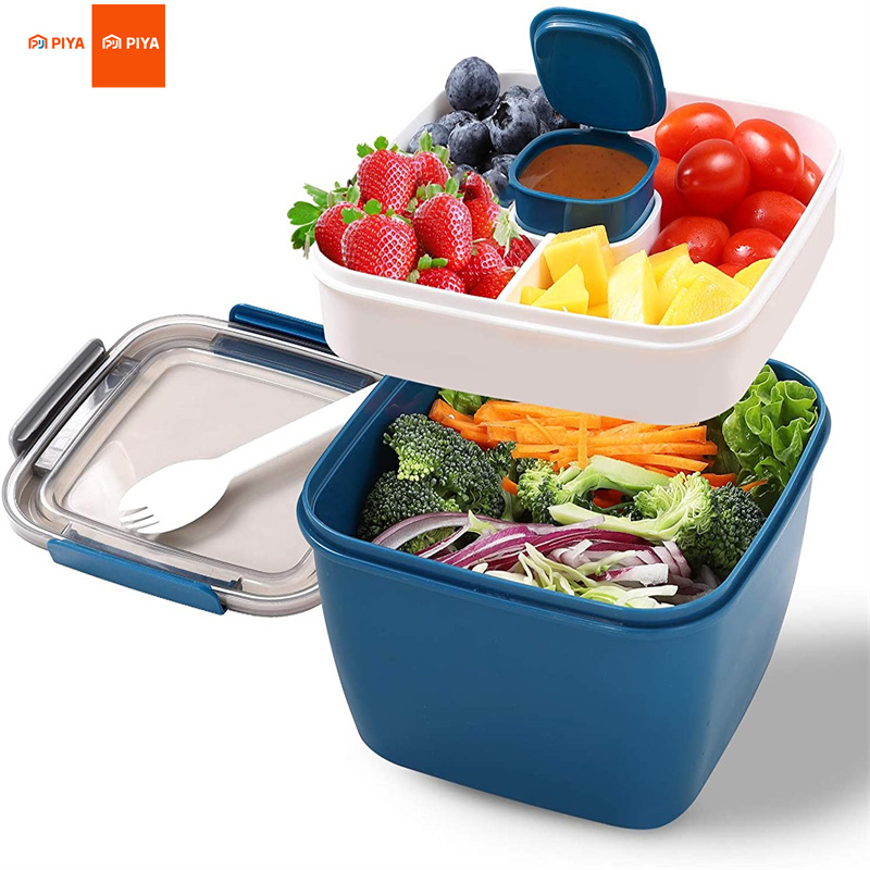 휴대용 샐러드 점심 용기 샐러드 그릇 대형 도시락 상자 - Food Storage Box Large 리뷰 및 가격