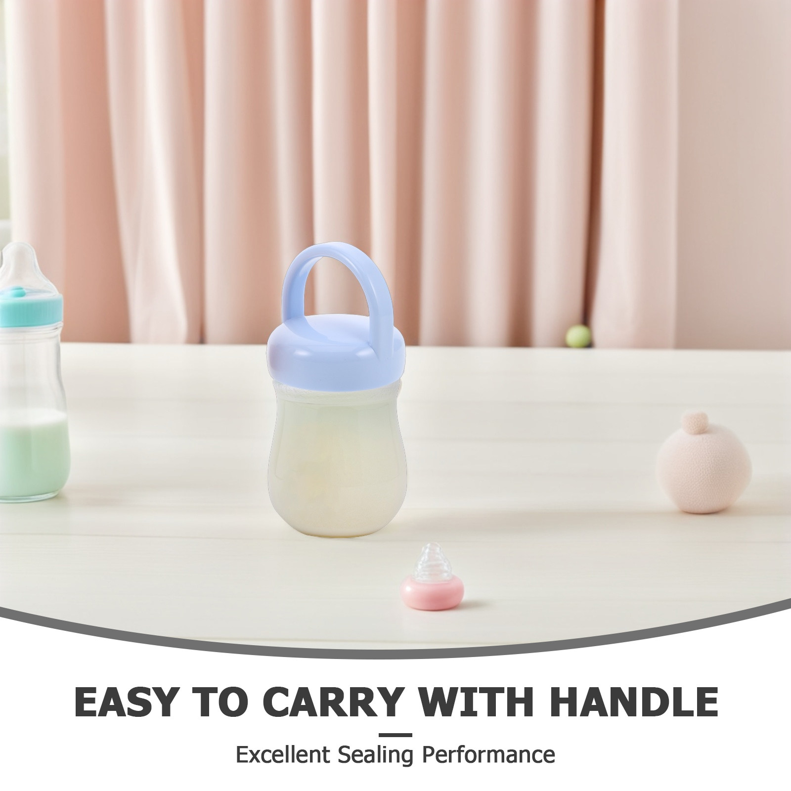 3개입 아기 젖병 뚜껑, 인체공학적 디자인의 손잡이,  - Food Storage Baby 리뷰 및 가격