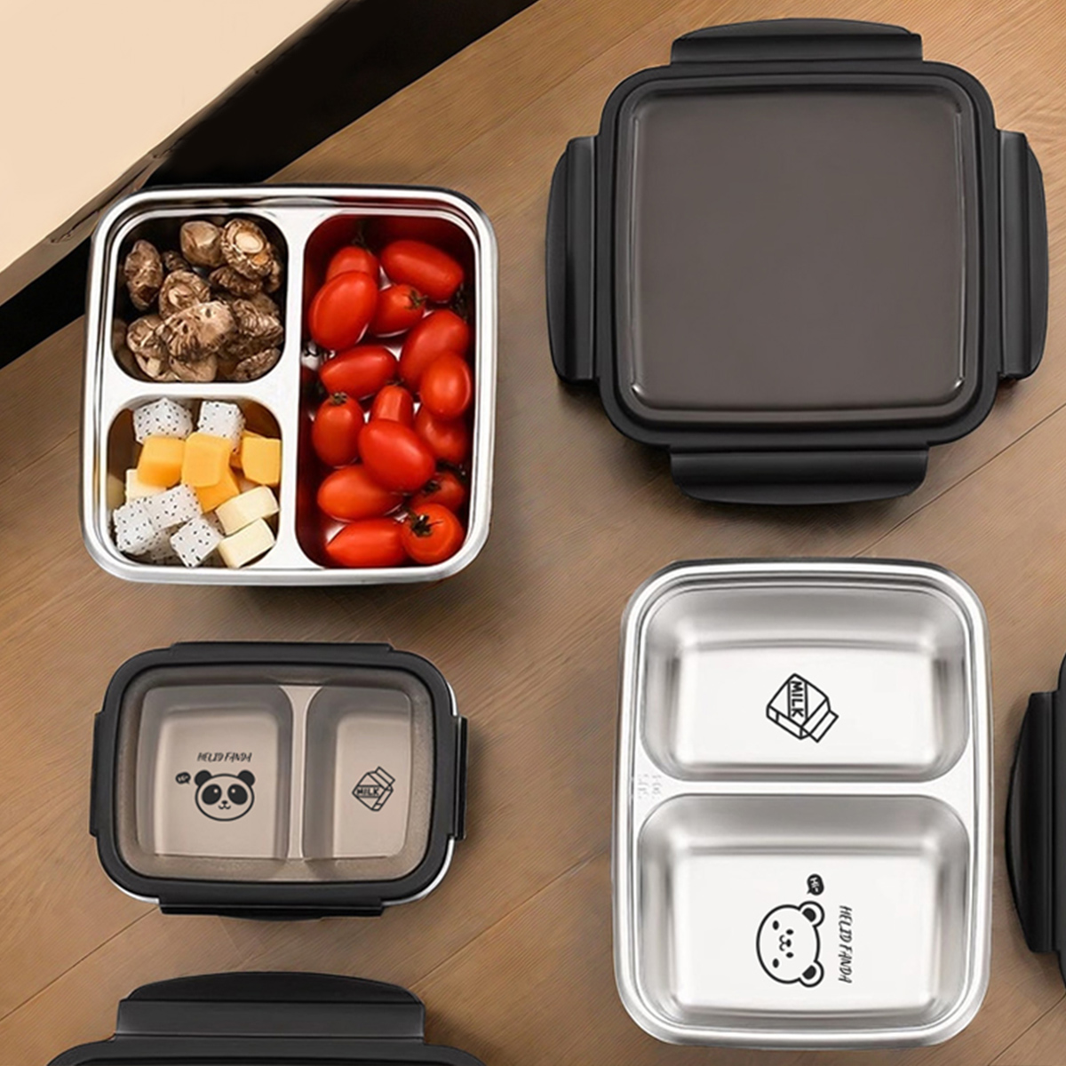 WORTHBUY 2/3 그리드 304 스테인레스 스틸  - Food Storage Box Large 리뷰 및 가격