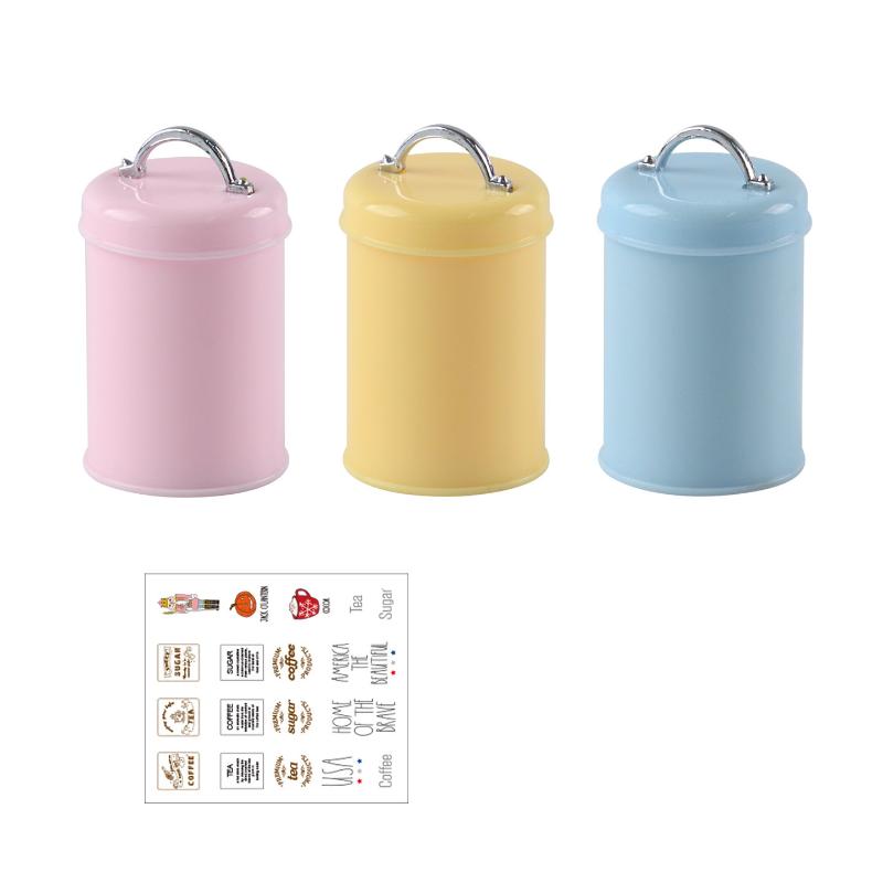 3개 미니어처 인형집 미니 음식/차/커피 캔 원형 보관 - Food Storage For 리뷰 및 가격