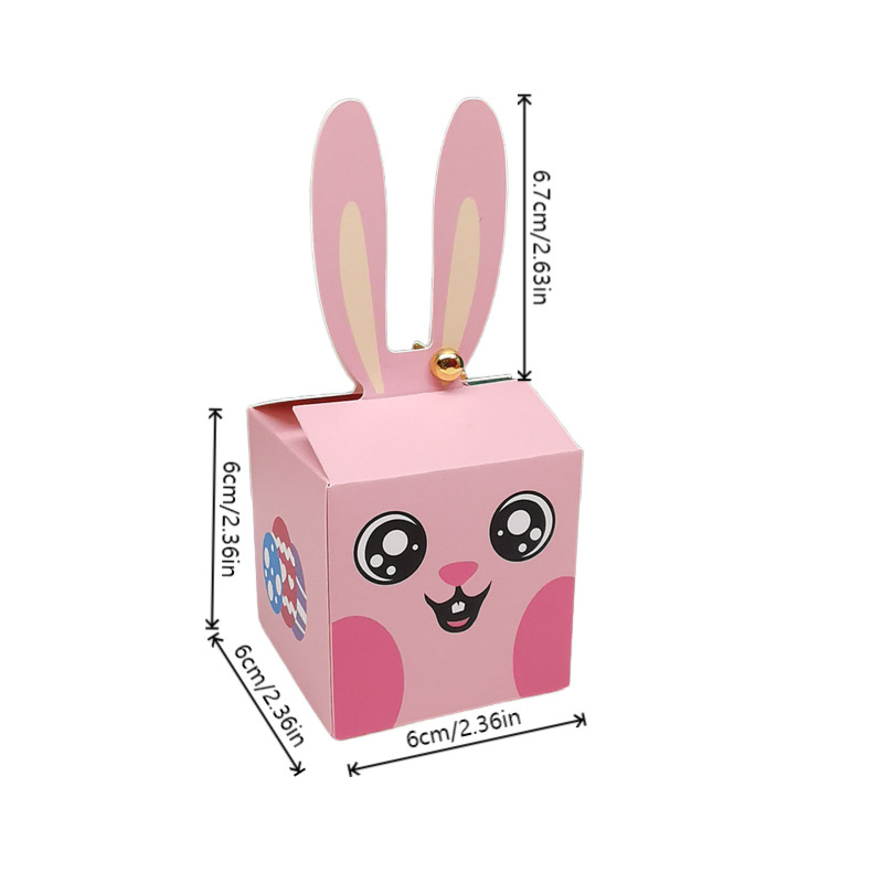12/24Pcs 만화 토끼 사탕 상자 행복 한 부활절  - Food Storage Baby 리뷰 및 가격