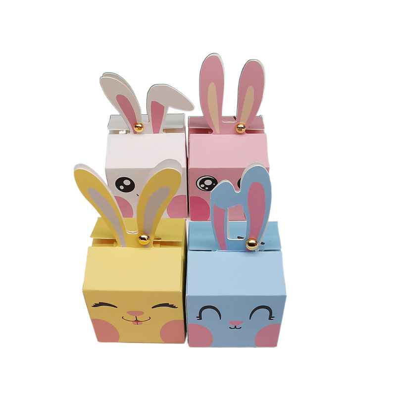 12/24Pcs 만화 토끼 사탕 상자 행복 한 부활절  - Food Storage Baby 리뷰 및 가격