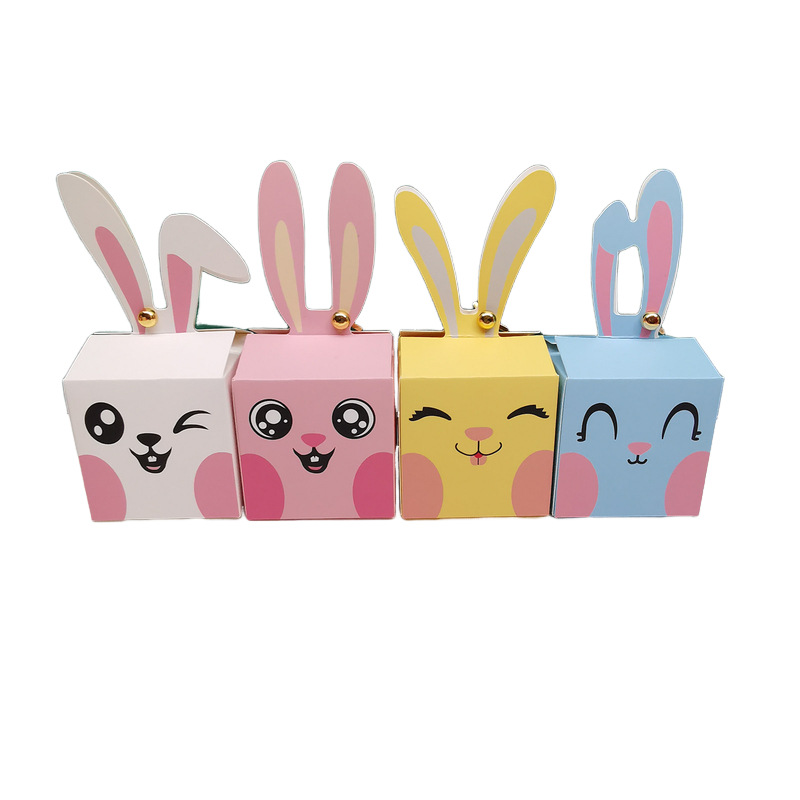 12/24Pcs 만화 토끼 사탕 상자 행복 한 부활절  - Food Storage Baby 리뷰 및 가격