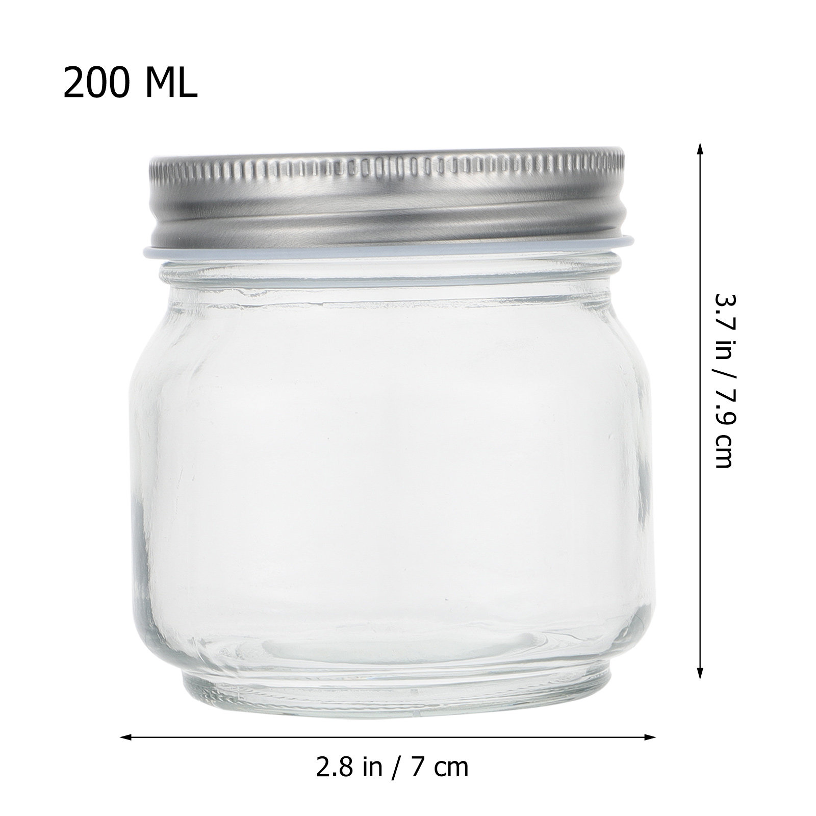 밀폐 뚜껑이 있는 두꺼운 투명 유리병 6개 세트. 꿀, - Food Storage Glass Jar 리뷰 및 가격