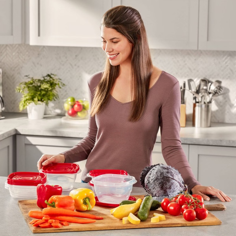 4개입 테이크얼롱스 스퀘어 2.9컵 식품 보관 용기 - - Food Storage Acrylic Containers 리뷰 및 가격