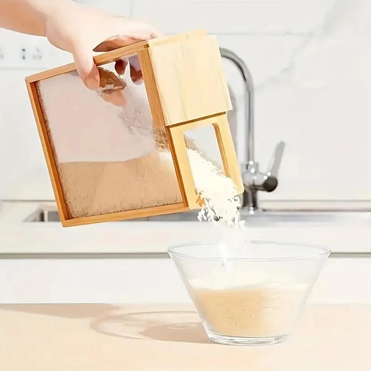 식품 보관함 주방 정리함 대나무 원목 밀폐형 식료품 저 - Food Storage Acrylic Containers 리뷰 및 가격