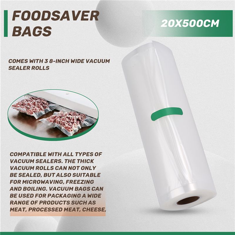ABVJ-진공 밀봉 백 롤 3팩, 식품 보관용, 고성능 - Food Storage Roll Bags 리뷰 및 가격