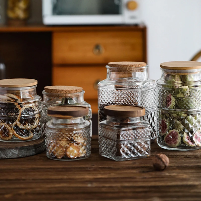 나무 뚜껑이 있는 대용량 유리 밀폐 항아리, 커피빈 저 - Food Storage Glass Containers Large 리뷰 및 가격