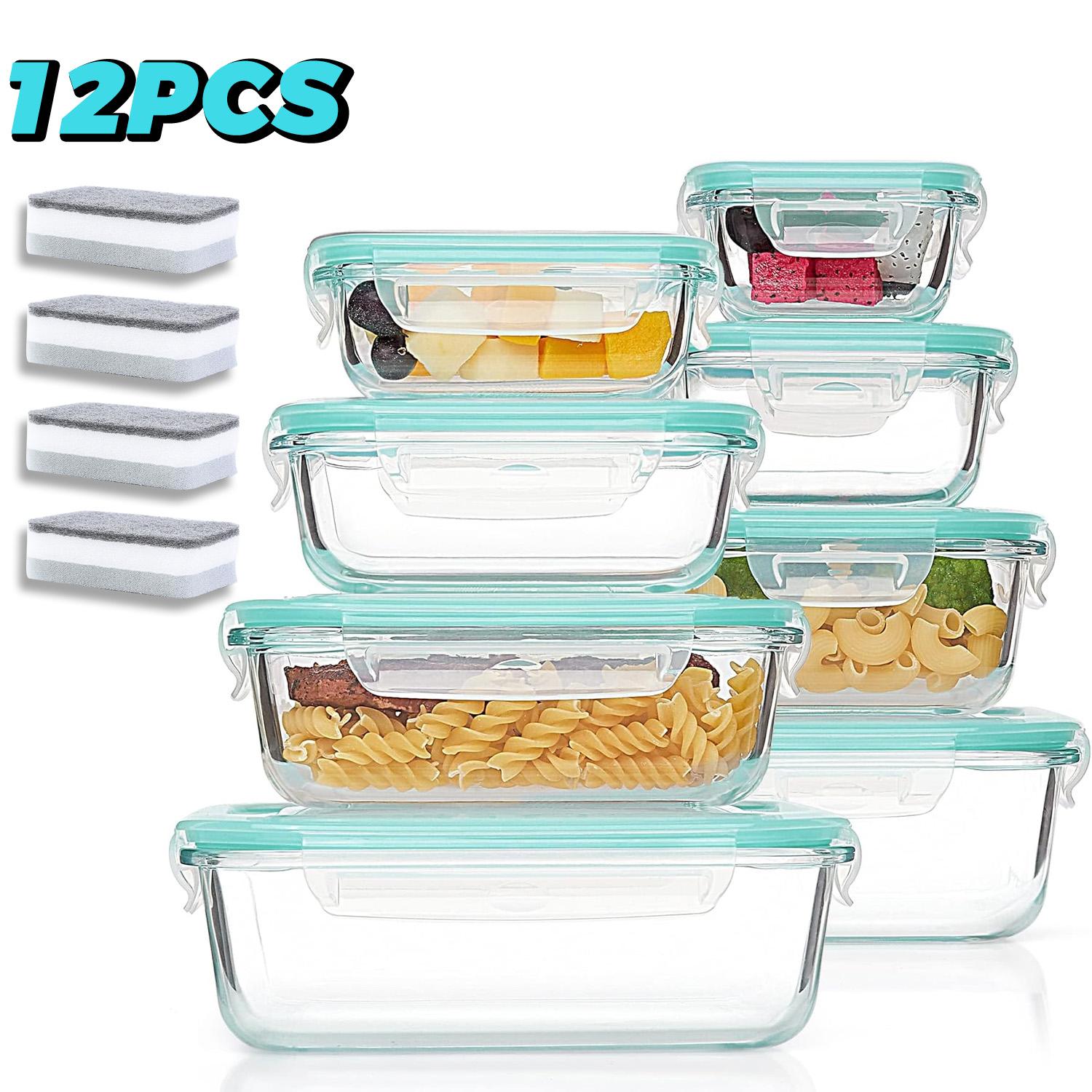 휴대용 유리 주방 식품 보관 용기 - 초대형 직사각형  - Food Storage Glass Containers Large 리뷰 및 가격