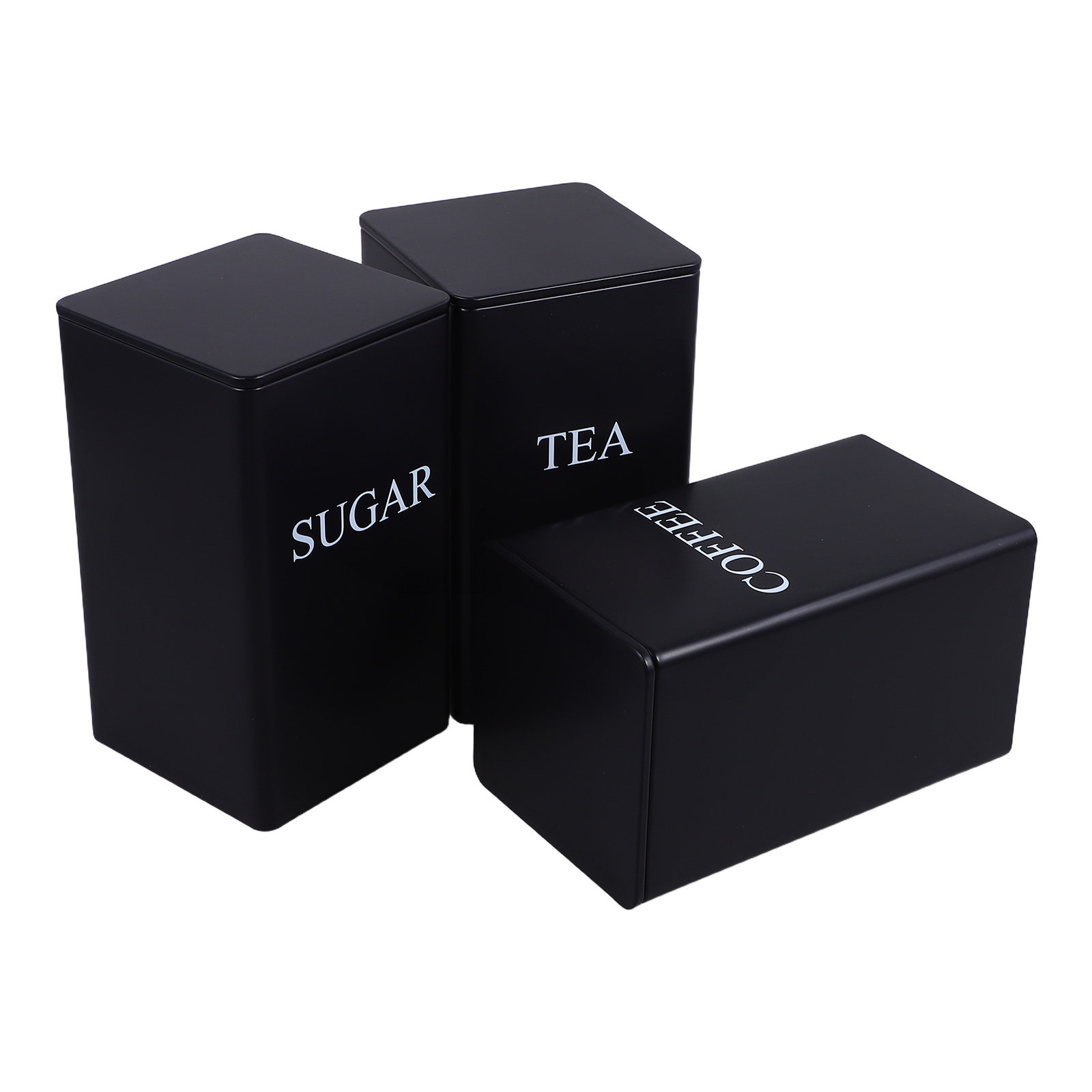 3개 세트 주방용 보관 용기, 금속 사각형 디자인, 커 - Food Storage Jars Airtight 리뷰 및 가격