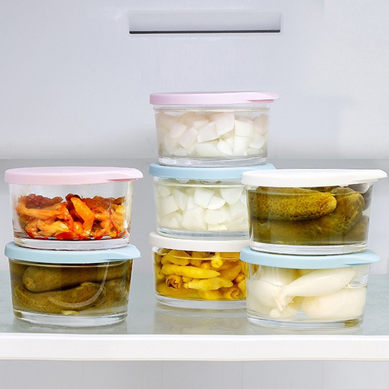 ● 전자레인지 사용 가능 원형 식품 보관 용기 고붕규산 - Food Storage Glass Jar 리뷰 및 가격