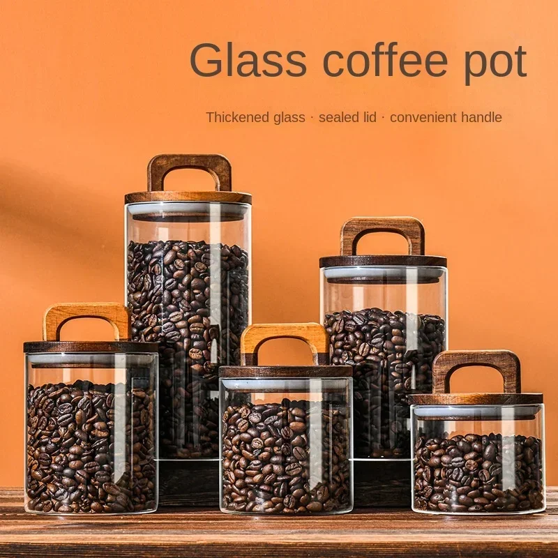 800-2100ml 나무 뚜껑 유리 항아리 1pc 밀폐 - Food Storage Glass Containers Large 리뷰 및 가격