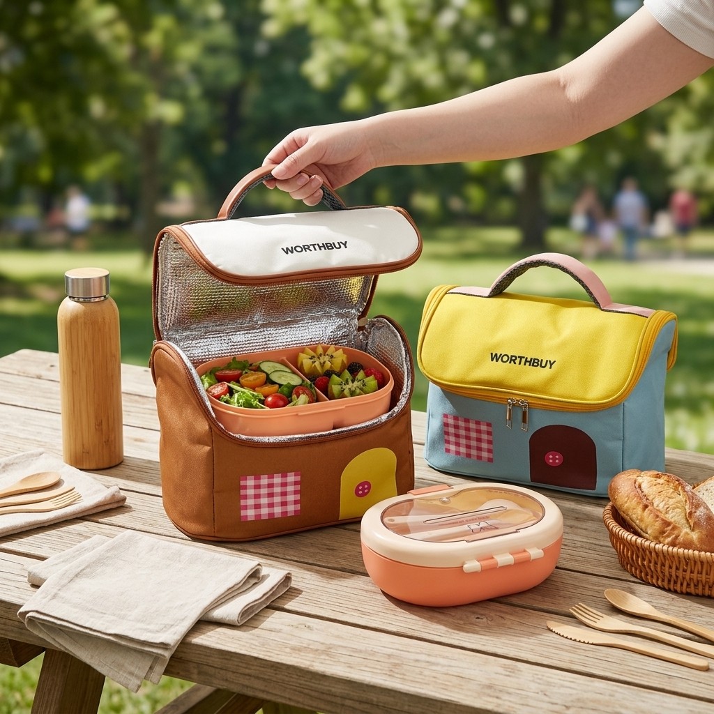 옥스포드 보온 도시락 가방, 지퍼형 대용량 식품 보관용 - Food Storage Box Large 리뷰 및 가격