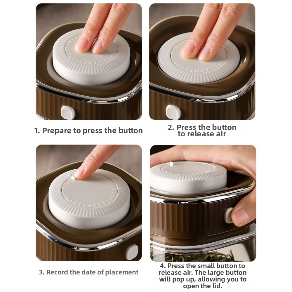 유리 커피콩 용기 날짜 기록 방습 식품 보관함 투명한  - Food Storage Glass Containers Large 리뷰 및 가격