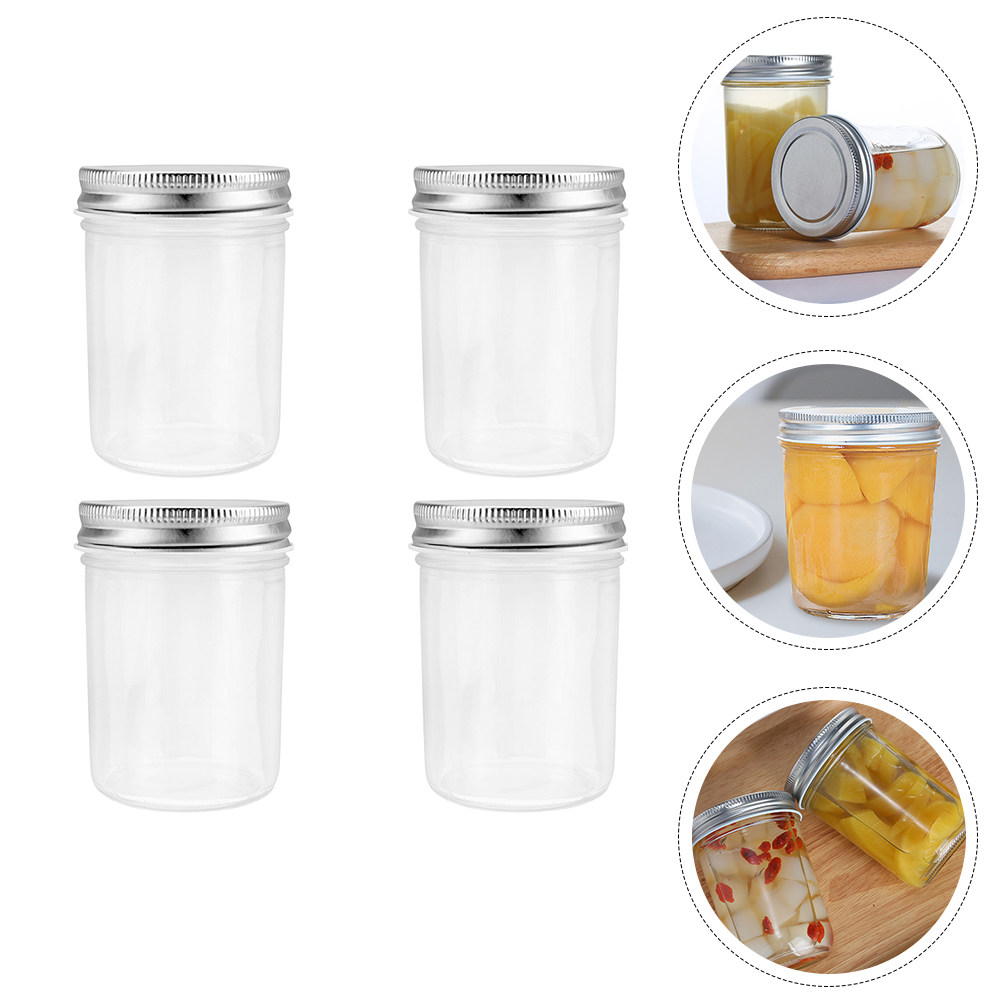 4개입 잼 보관용 유리병, 밀폐 용기, 습기 및 먼지  - Food Storage Glass Jar 리뷰 및 가격