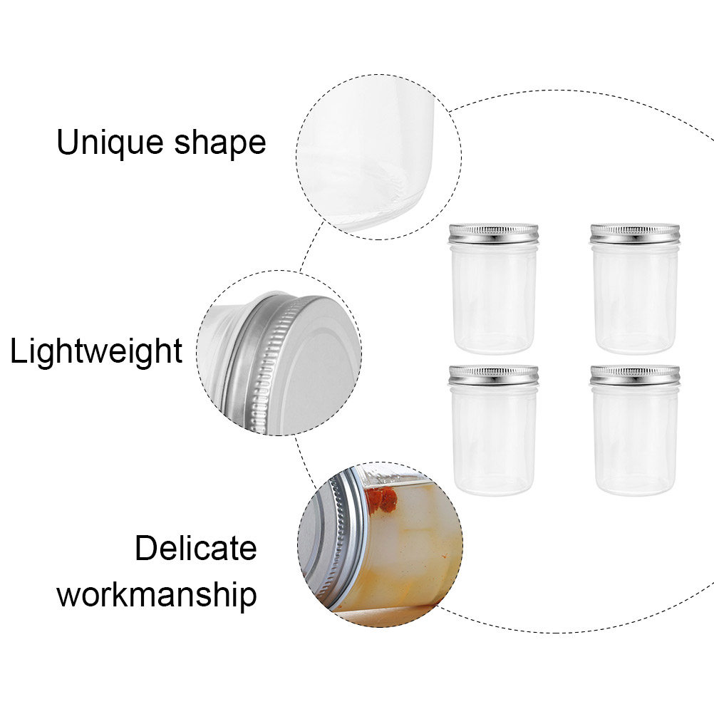 4개입 잼 보관용 유리병, 밀폐 용기, 습기 및 먼지  - Food Storage Glass Jar 리뷰 및 가격