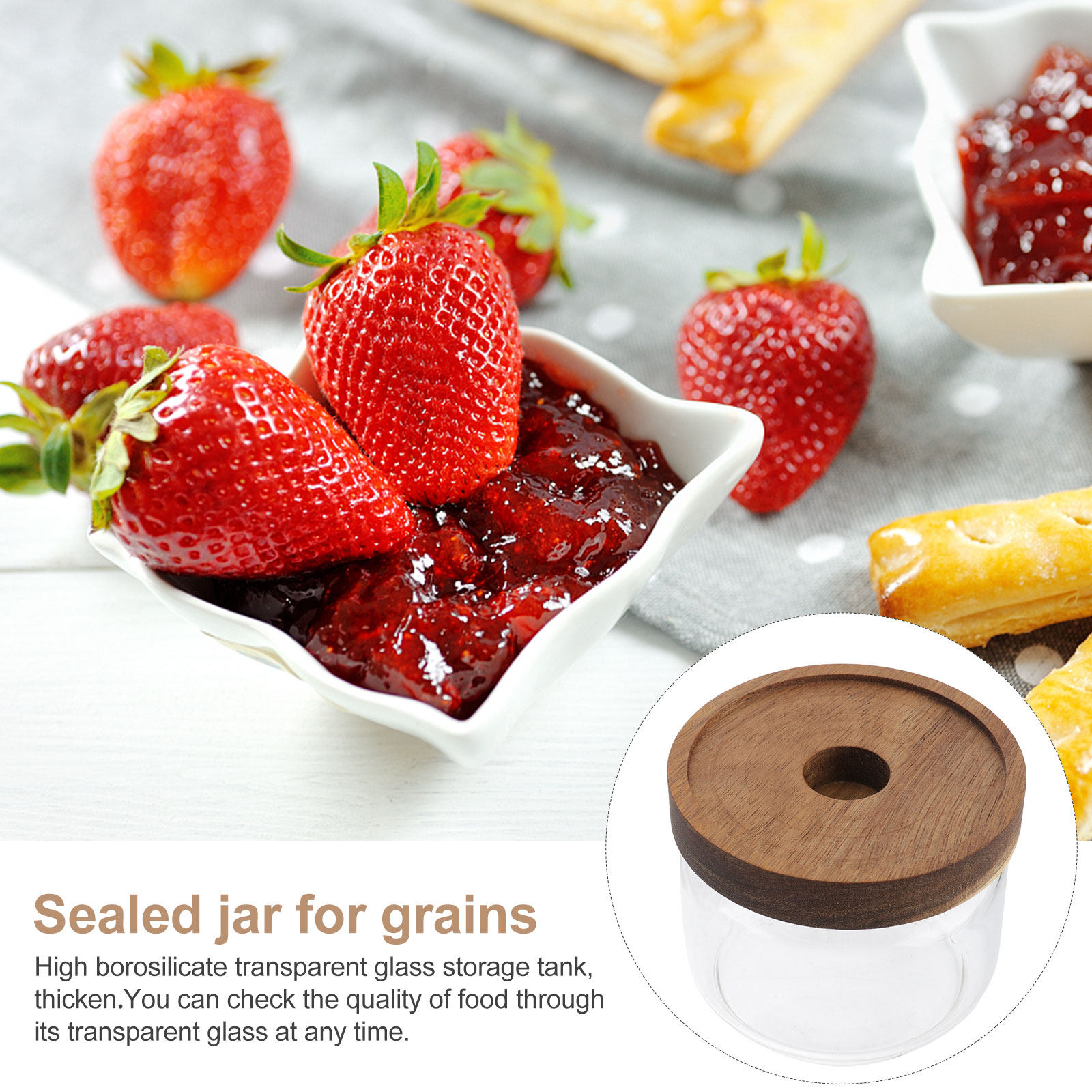 밀폐형 유리 식품 보관 용기 2개 세트, 커피 원두,  - Food Storage Glass Jar 리뷰 및 가격