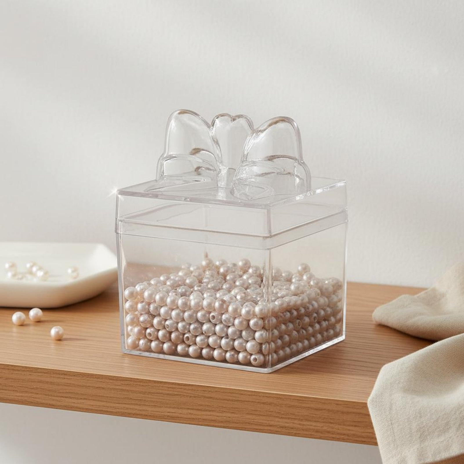 투명 플라스틱 사탕 상자 리본 포함 다용도 투명 사탕  - Food Storage For 리뷰 및 가격