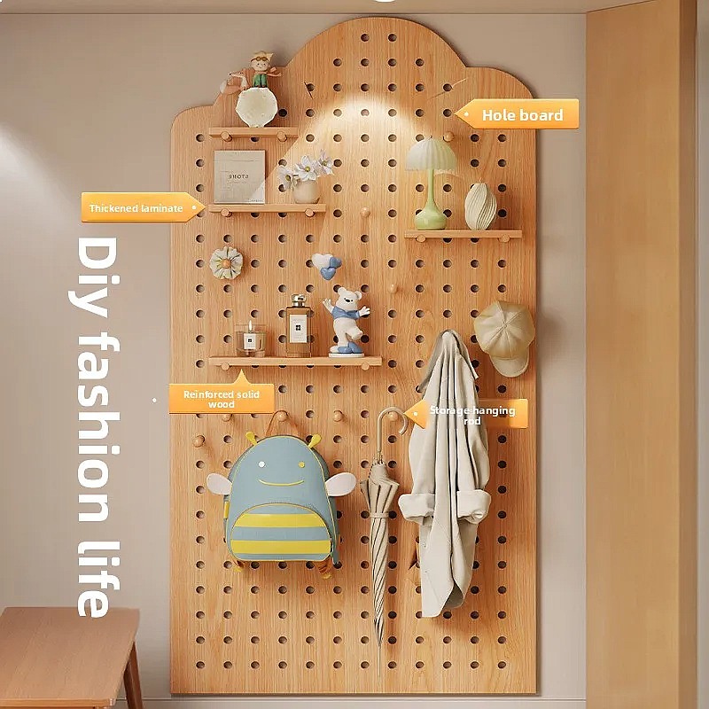 원목 페그보드 수납 선반 벽걸이 정리함 거실 현관 벽  - Food Storage For Room 리뷰 및 가격
