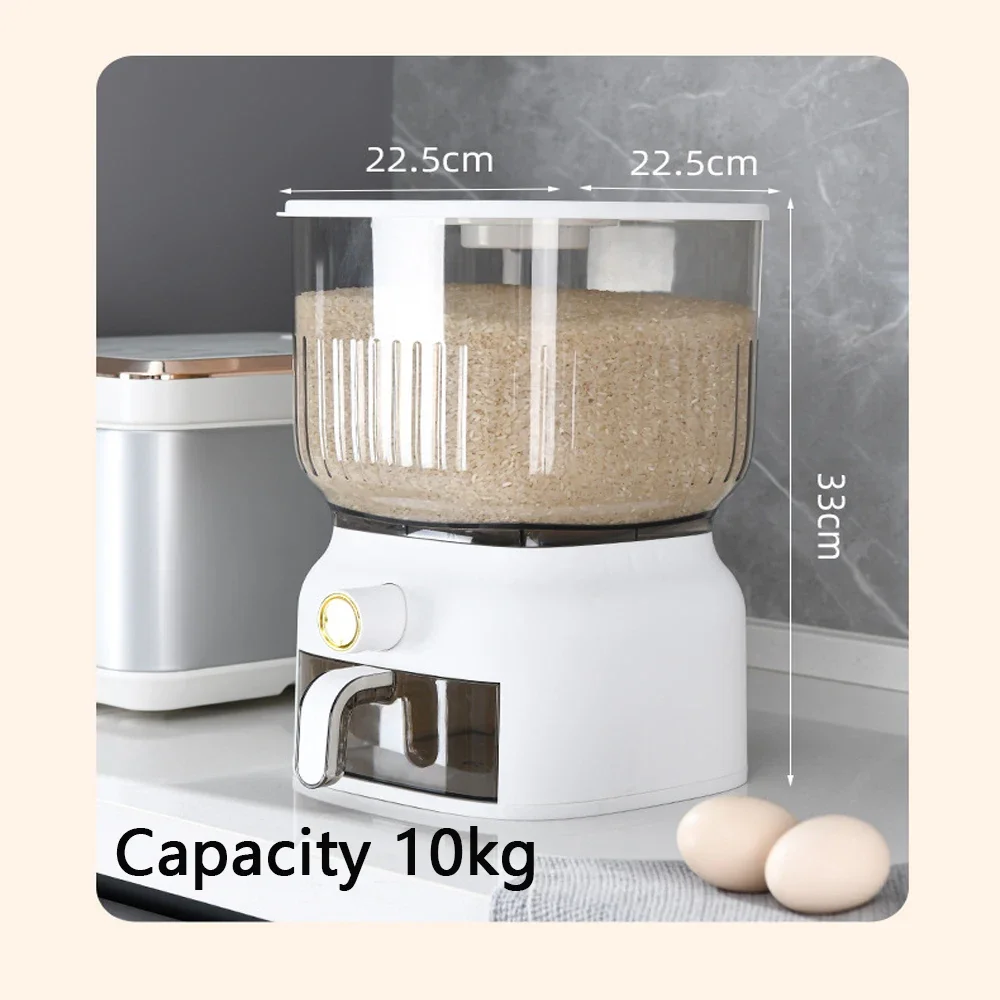 10KG 주방 쌀통 보관함 시리얼 디스펜서 방습 시리얼 - Food Storage Acrylic Containers 리뷰 및 가격