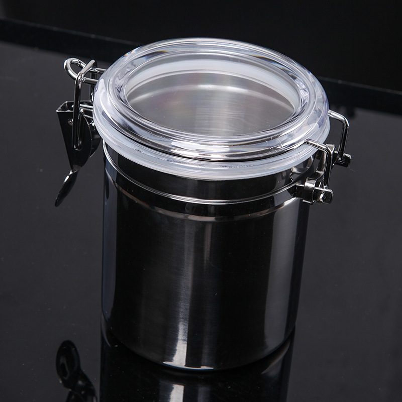 스테인리스 스틸 재질의 밀폐 용기로, 습도계 옵션을 제 - Food Storage Jars Airtight 리뷰 및 가격