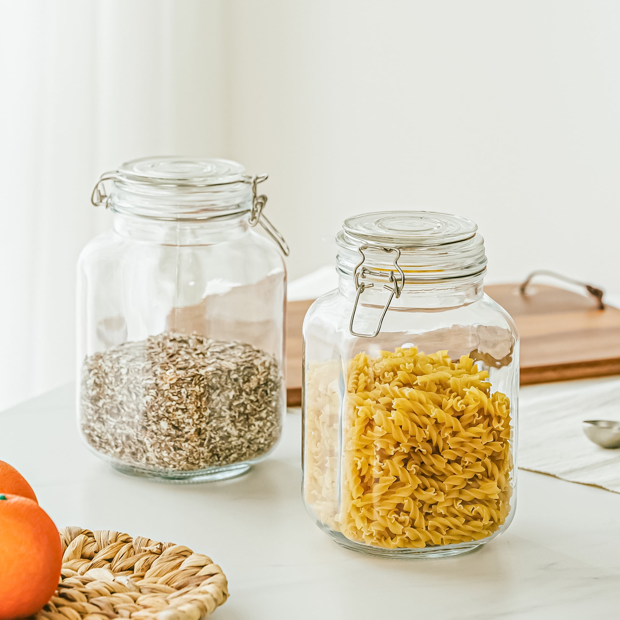 67온스 용량의 밀폐형 유리 식품 보관 용기, 잠금 뚜 - Food Storage With Lids 리뷰 및 가격