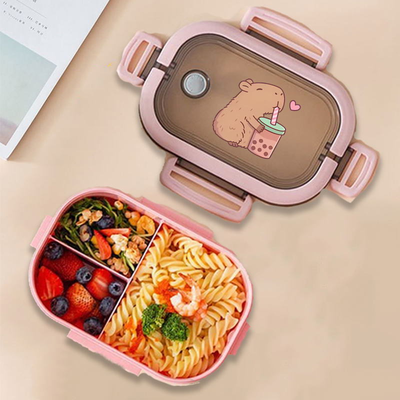 Capybara 도시락 상자 애니메이션 동물 인쇄 식품 - Food Storage For 리뷰 및 가격