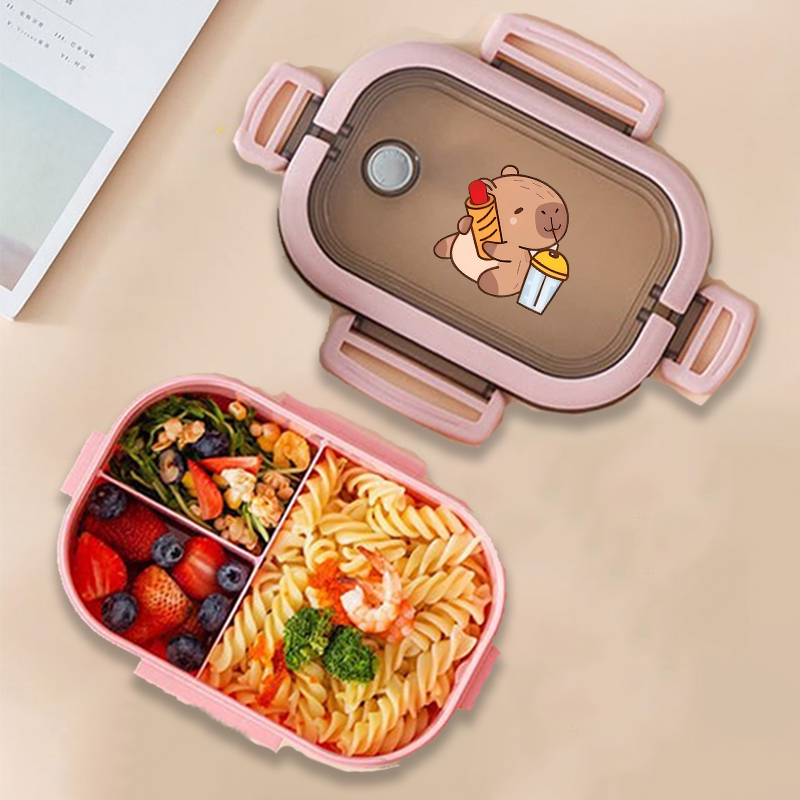Capybara 도시락 상자 애니메이션 동물 인쇄 식품 - Food Storage For 리뷰 및 가격