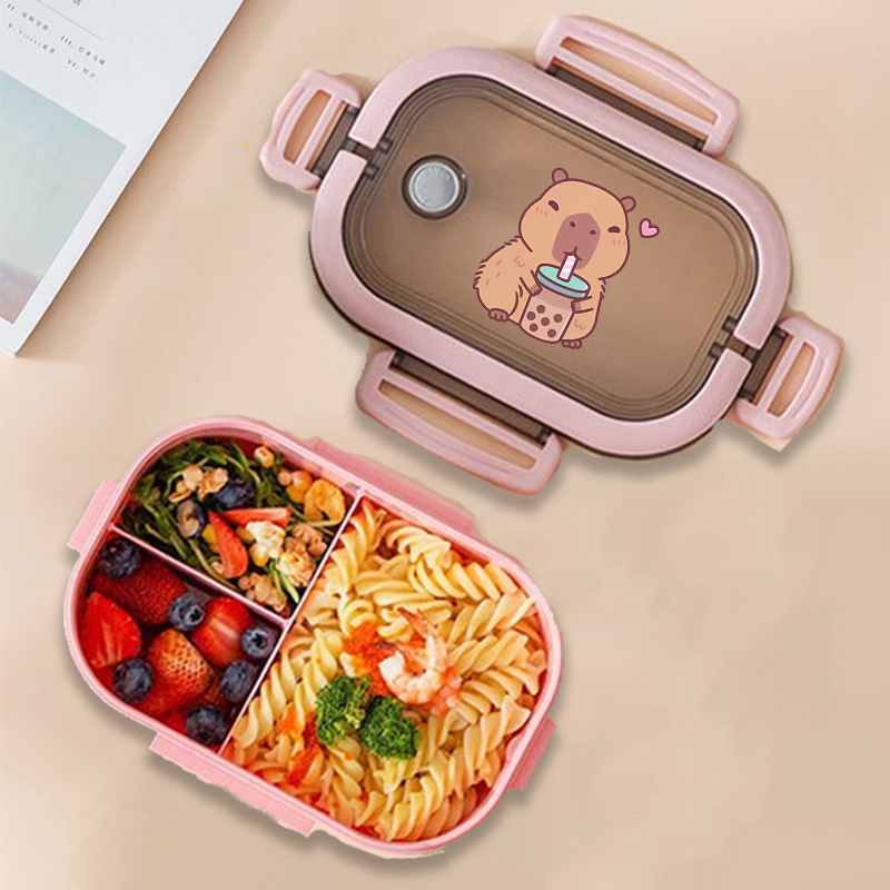 Capybara 도시락 상자 애니메이션 동물 인쇄 식품 - Food Storage For 리뷰 및 가격
