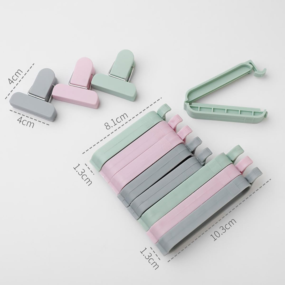 12pcs 혼합 색상 플라스틱 씰링 클립 식품 저장용  - Food Storage Roll Bags 리뷰 및 가격