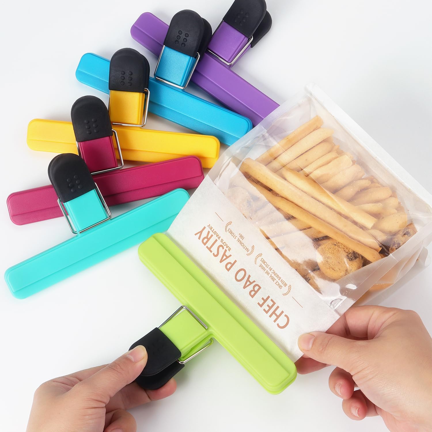 3-12PCS 다목적 씰링 클립 내구성있는 주방 스낵  - Food Storage Roll Bags 리뷰 및 가격