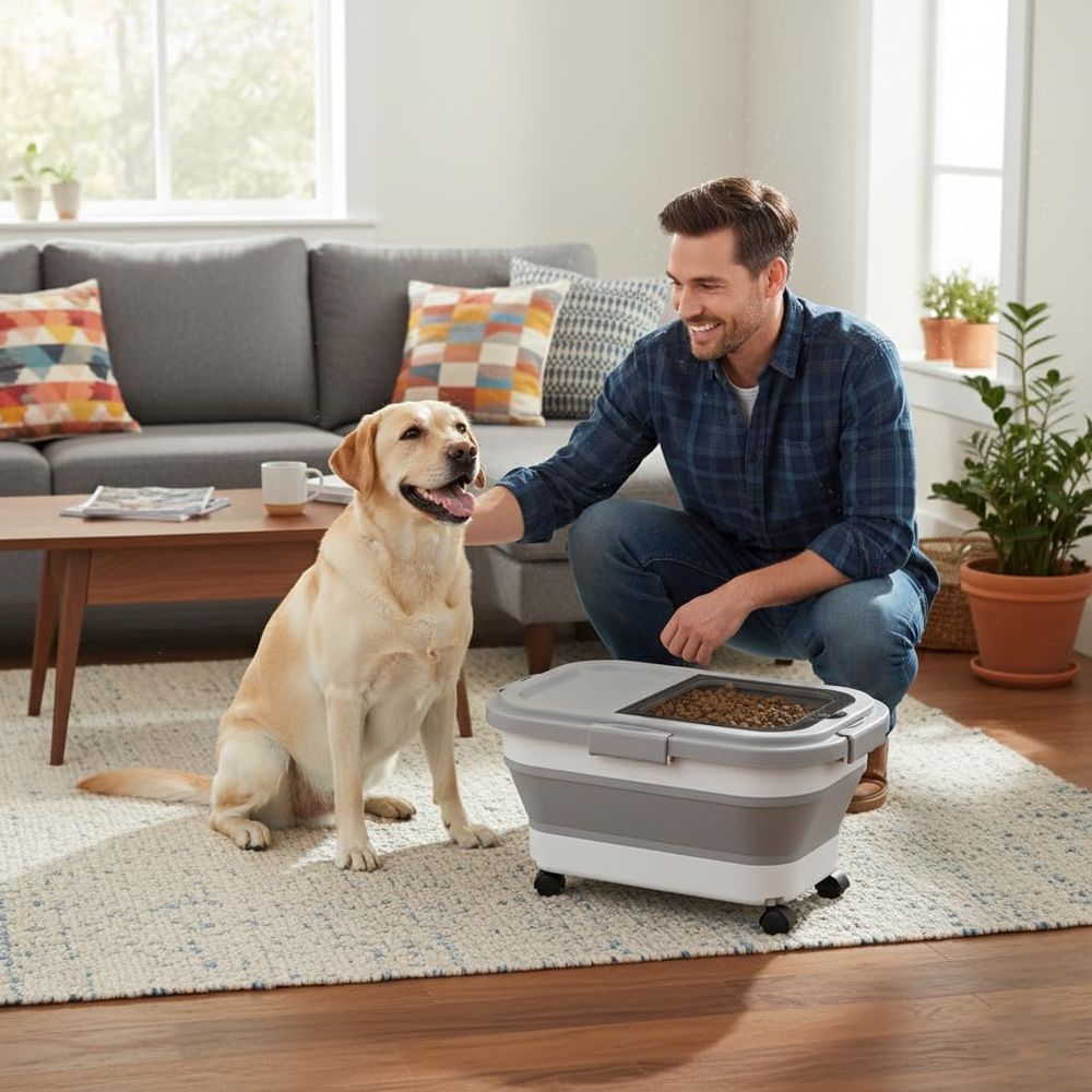 15파운드(약 6.8kg) 강아지/고양이 사료 보관 용 - Food Storage Dog 리뷰 및 가격