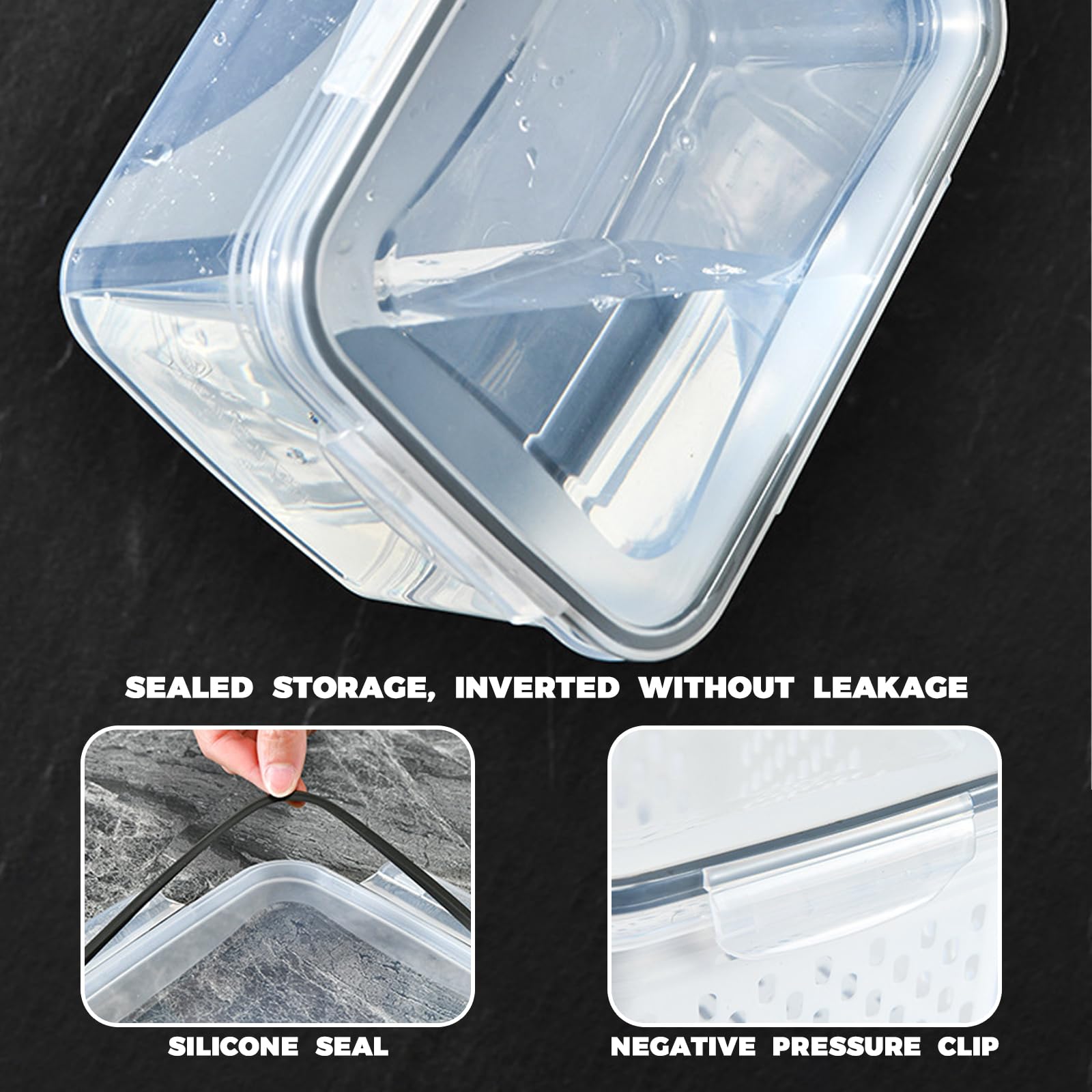 3개 세트 과일 보관 용기, 식기세척기 사용 가능, 냉 - Food Storage Acrylic Containers 리뷰 및 가격
