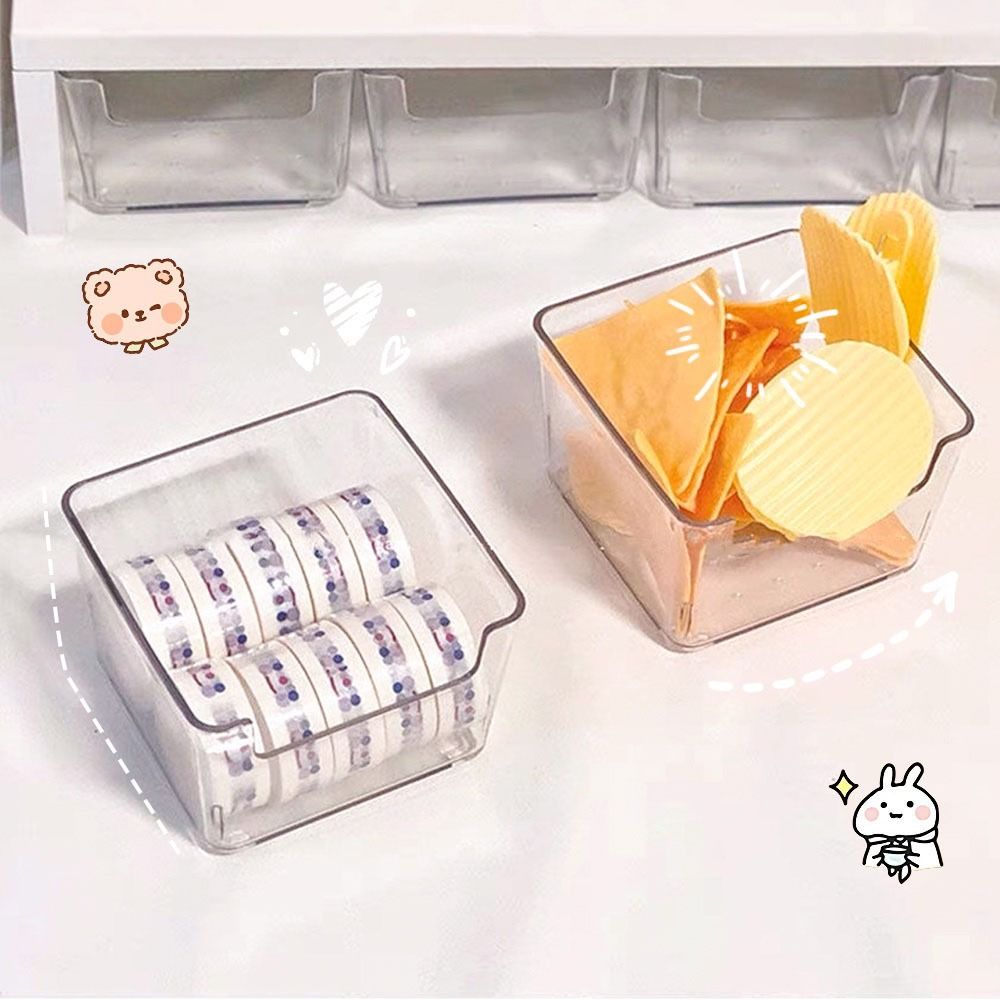 INS 스타일 아크릴 노트북 보관함, 쌓을 수 있는 냉 - Food Storage Acrylic Containers 리뷰 및 가격