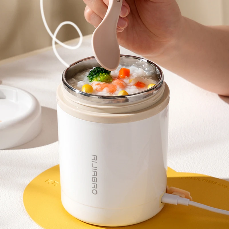 600ML USB 전기 난방 도시락 상자 휴대용 피크닉 - Food Storage Warmer 리뷰 및 가격