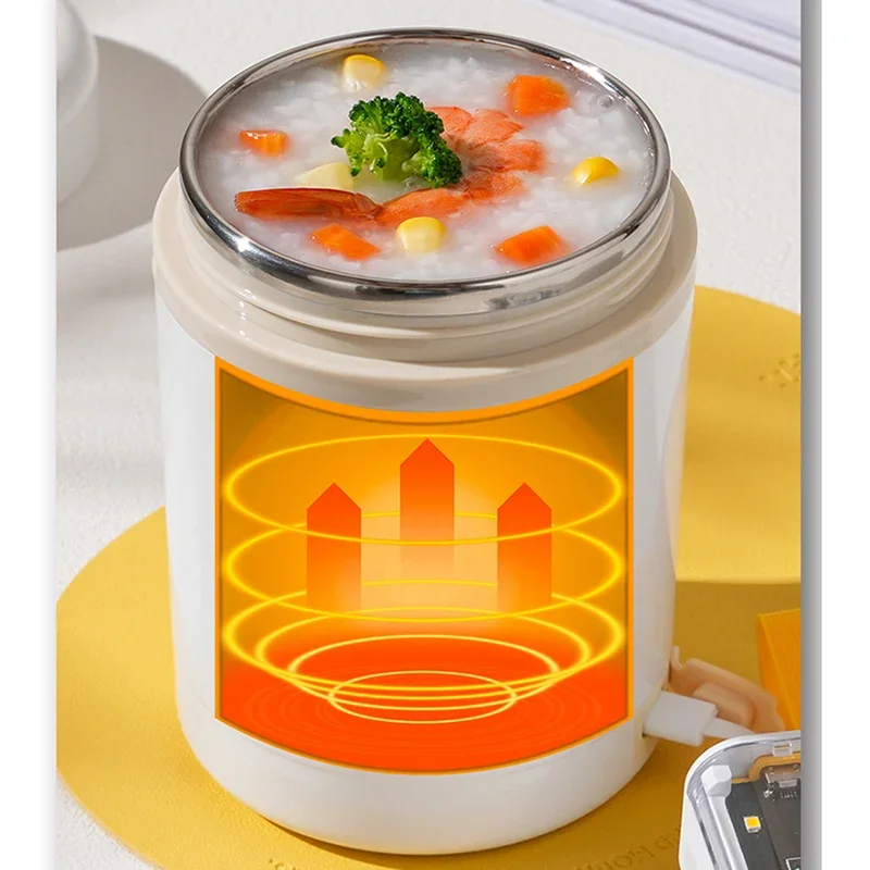 600ML USB 전기 난방 도시락 상자 휴대용 피크닉 - Food Storage Warmer 리뷰 및 가격