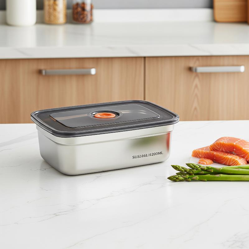 스테인리스 스틸 밀폐형 도시락 대용량 식품 안전 보관  - Food Storage Box Large 리뷰 및 가격