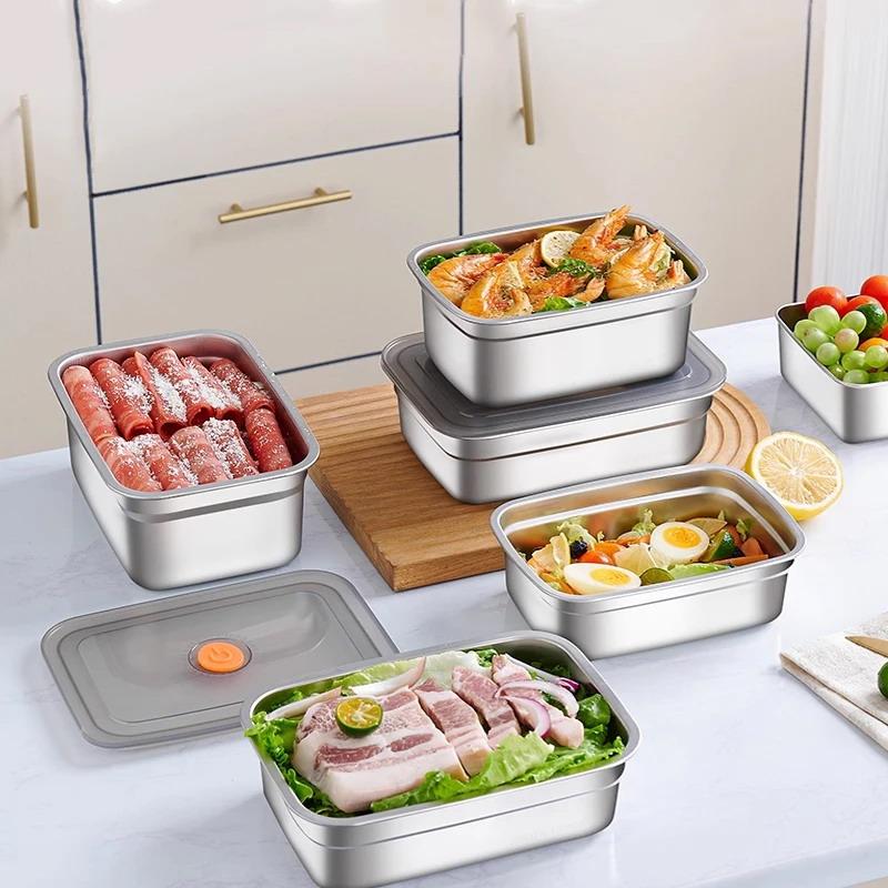 스테인리스 스틸 밀폐형 도시락 대용량 식품 안전 보관  - Food Storage Box Large 리뷰 및 가격